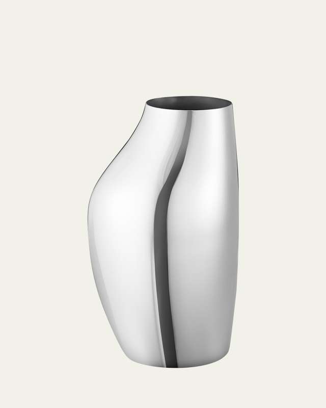 Sky Stainless Steel Vase, 10.6"